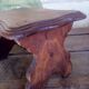 small bench rests feet