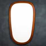 Danish mirror with frame in teak, 1960s