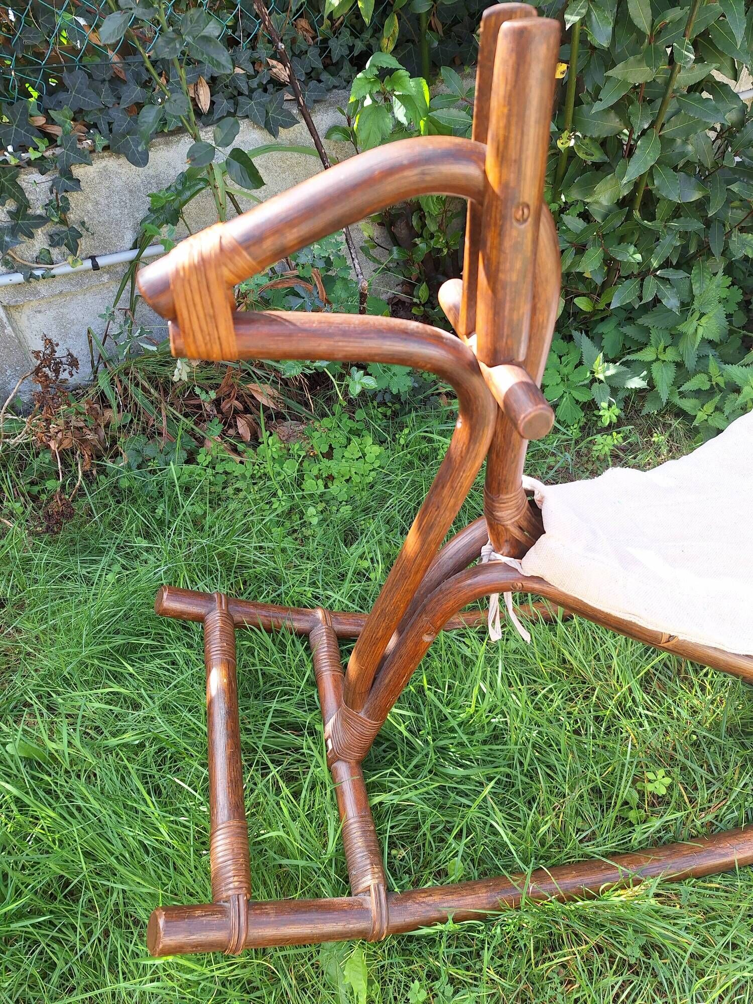Rattan rocking horse