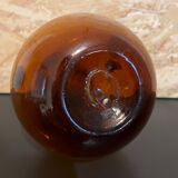 Amber blown glass vase