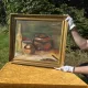 Rustic Kitchen Copper Pot Oil Painting - 1962