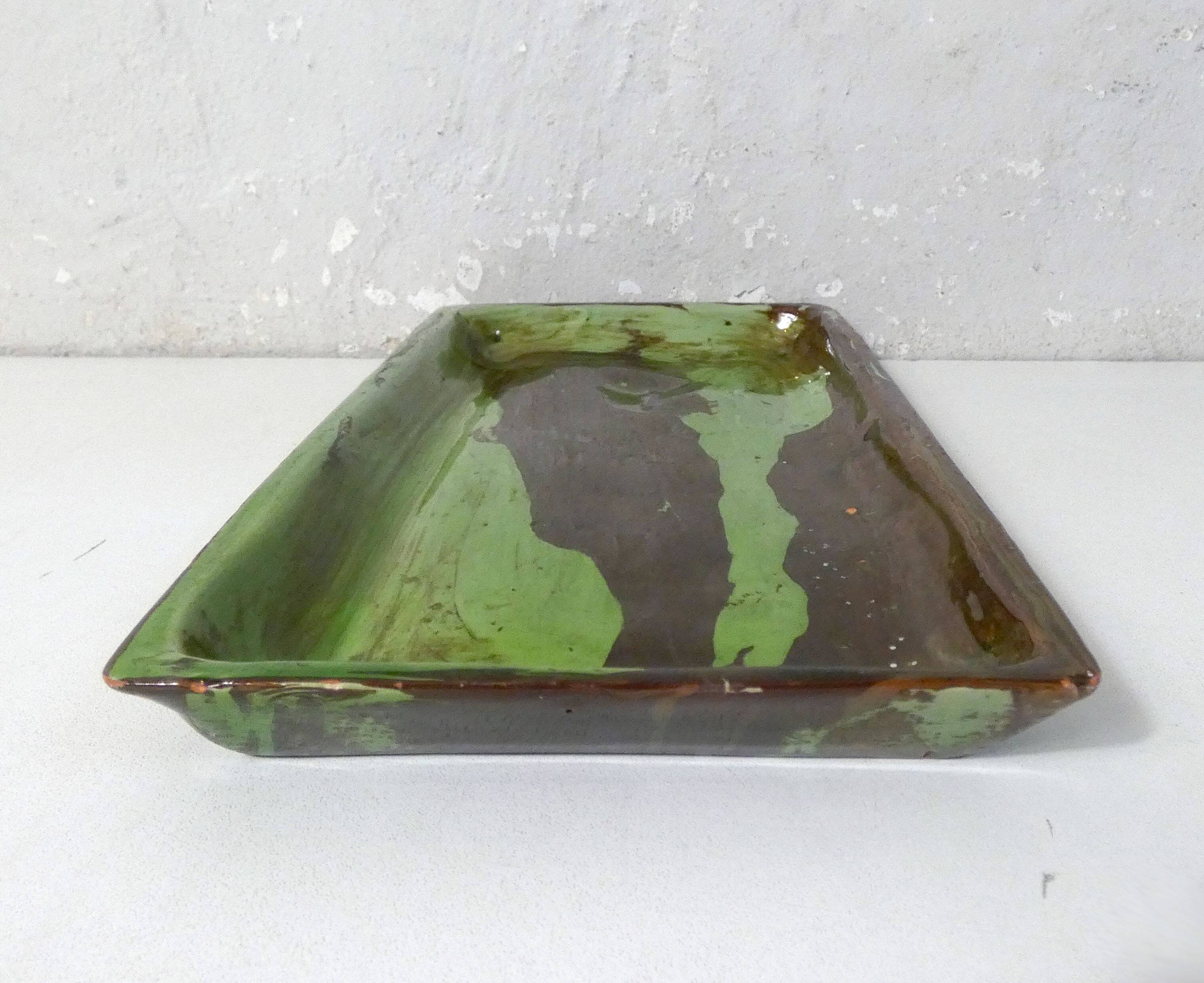 ceramic tray mixed earth marble