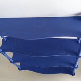 Tea shelf, late 19th century, painted blue.