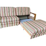 Vintage wooden sofa / sofa bed / couch