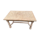 Renovated extendable farmhouse dining table in wood, 255cm from the 20th century.