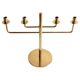 Scandinavian Modern Brass Candelabra by Hans-Agne Jakobsson, Markaryd, 1960s