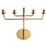 Scandinavian Modern Brass Candelabra by Hans-Agne Jakobsson, Markaryd, 1960s