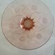 Plate in rosaline - floral patterns