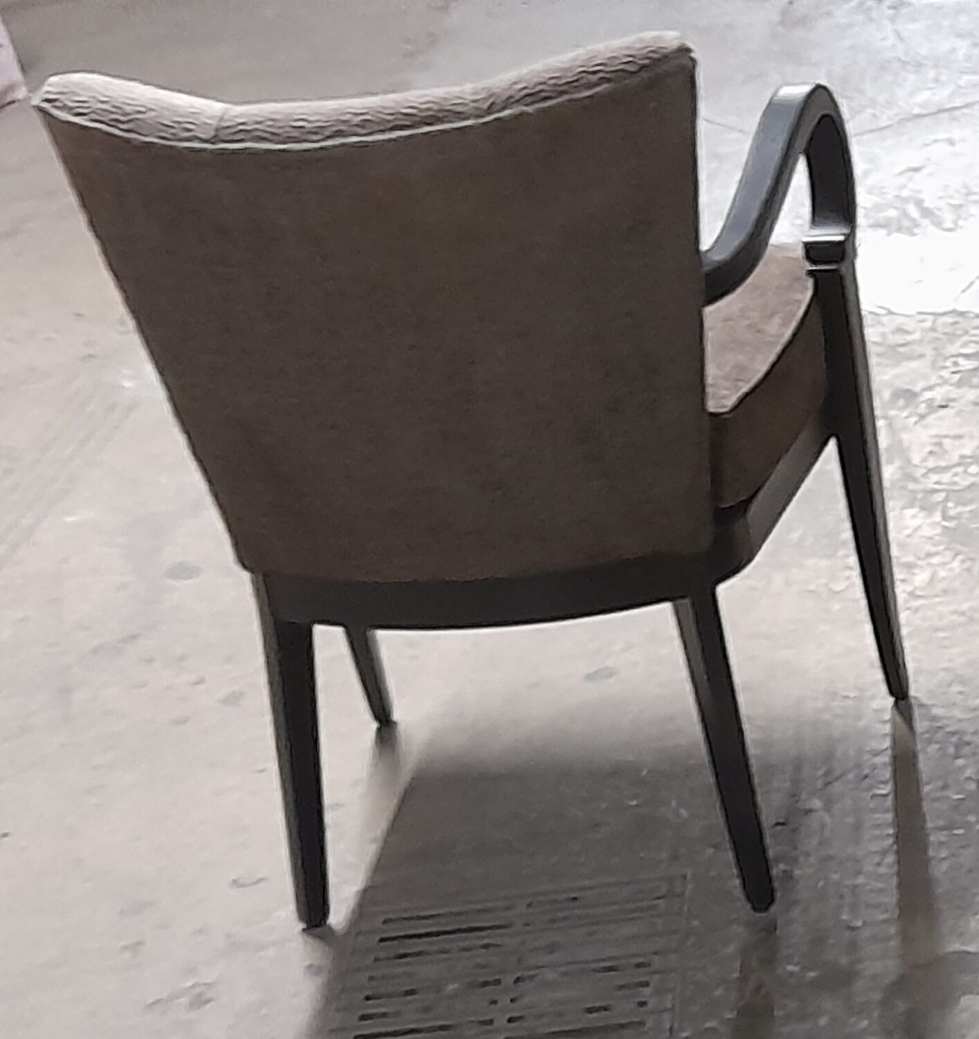Pair of contemporary bridge armchairs
