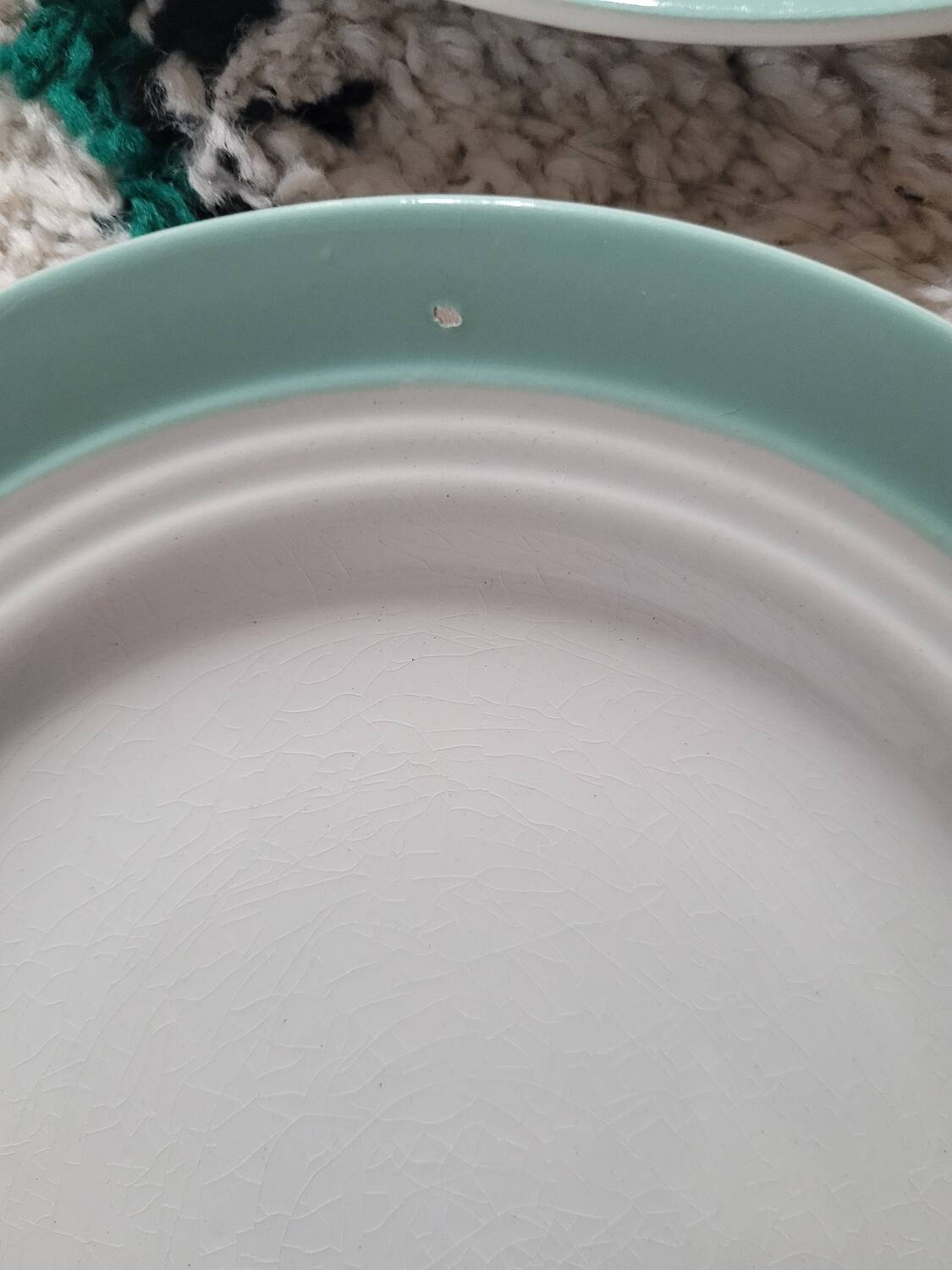 Lot de 4 assiettes plates Céranord St Amand