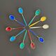 10 silver and vermeil enamel spoons Norway-Sterling 20th century