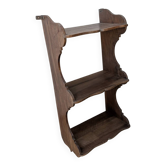 Art Deco walnut wall shelf 1930