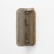 Pair of Curved Ribbed Grey Murano Glass and Brass Wall Sconces
