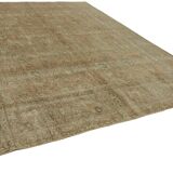 1980s 303 cm x 377 cm beige wool carpet