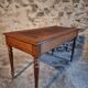 Antique French writing desk in oak with two drawers, 1920s.