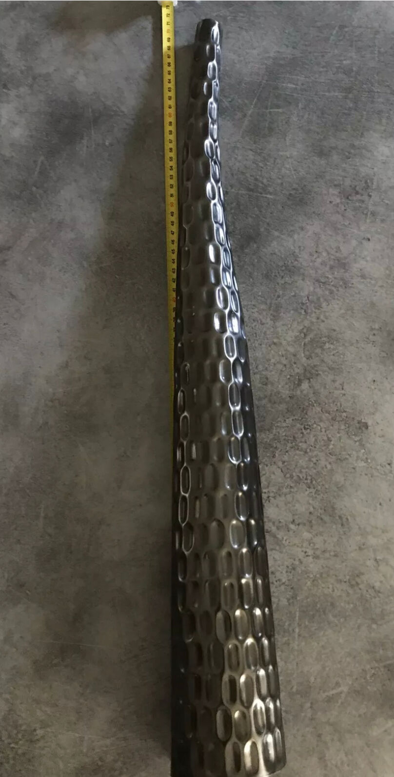 Metal vase soliflore shape design 70 cm