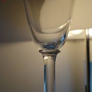 3 signed Baccarat crystal champagne flutes MUM model - 18.7 cm