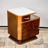 Set of Two Art Déco nightstands, by Jindřich Halabala, 1940s Czechoslovakia