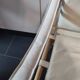 White leather safari chair