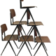 Set de 6 chaises vintage Galvanitas modèle S16