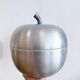 Vintage "apple" ice bucket - brushed metal Italy