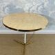 Capiz shell side table with a brass base by Vereinigte Werkstätten Munich, Germany, 1960s.