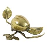 French Art Nouveau Jewelry Box Ashtray Bronze Pear 1920s