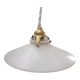 Suspension lamp old opaline white smooth spirit walkman art deco 1930 tbe ø 20 cm