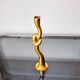 Bougeoirs noeud, design brutaliste, bronze, italie, 1970