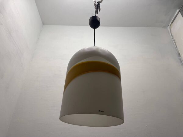 Lampe suspendue en verre de Murano Veart des années 1970