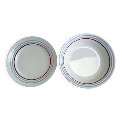 Moulin des Loups modèle Stanislas – plat creux et assiette plate
