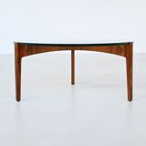 Sven Ellekaer sculptural coffee table rosewood Linneberg Denmark 1962