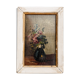 Oil on miniature panel - bouquet of flowers