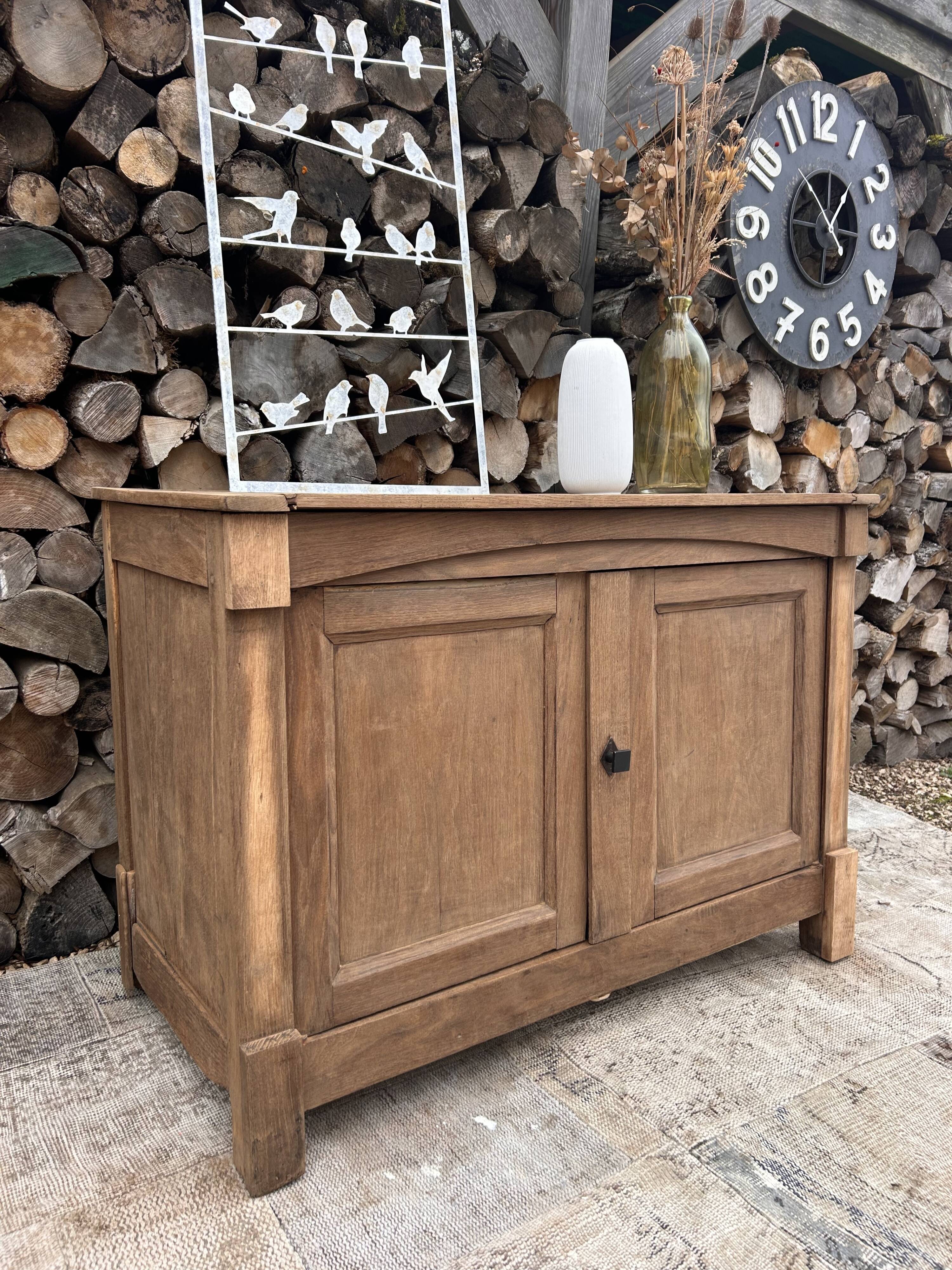 Renovated solid wood sideboard