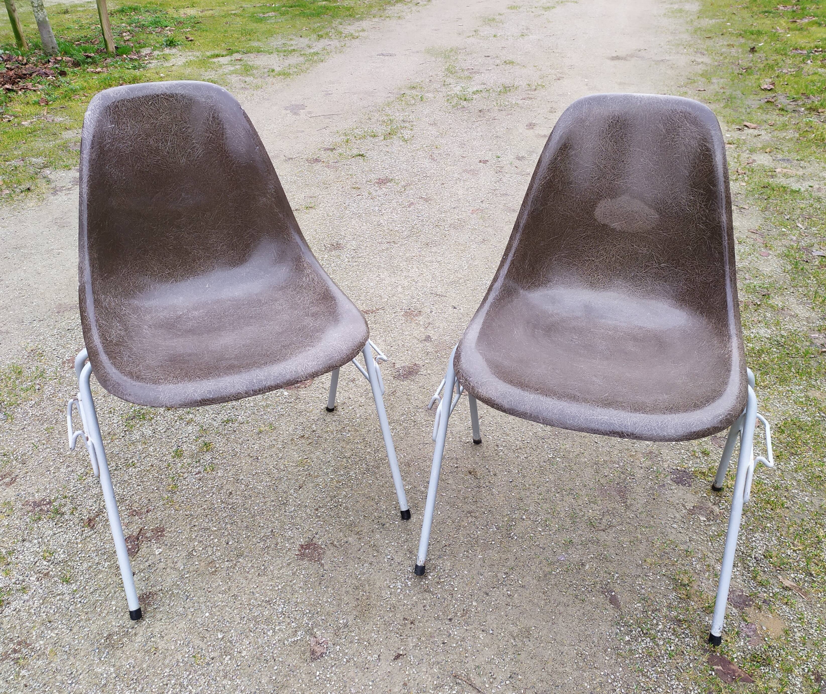 Charles and Ray Eames DSS chairs, Herman Miller, 50s-60s