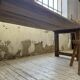 Table de ferme travail pin 1950 220cm