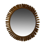 Small rattan mirror from the 60s