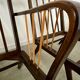 Set 2 old designer fireside chairs from the 50s wood and vintage fabric