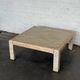 Tessellated Stone & Brass Inlay Coffee Table — Mission Furniture, 1989