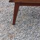 Vintage bedside table with compass legs from the 50s
