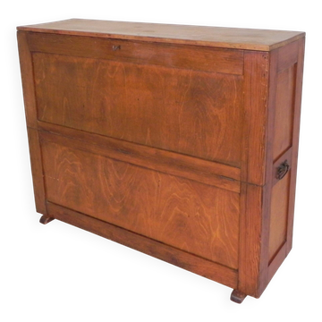 Armoire à cartes en pin, armoire d'architecte, armoire à cartes, années 1930