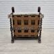 1950s, Danish highback armchair, genuine cowhide, oak wood.