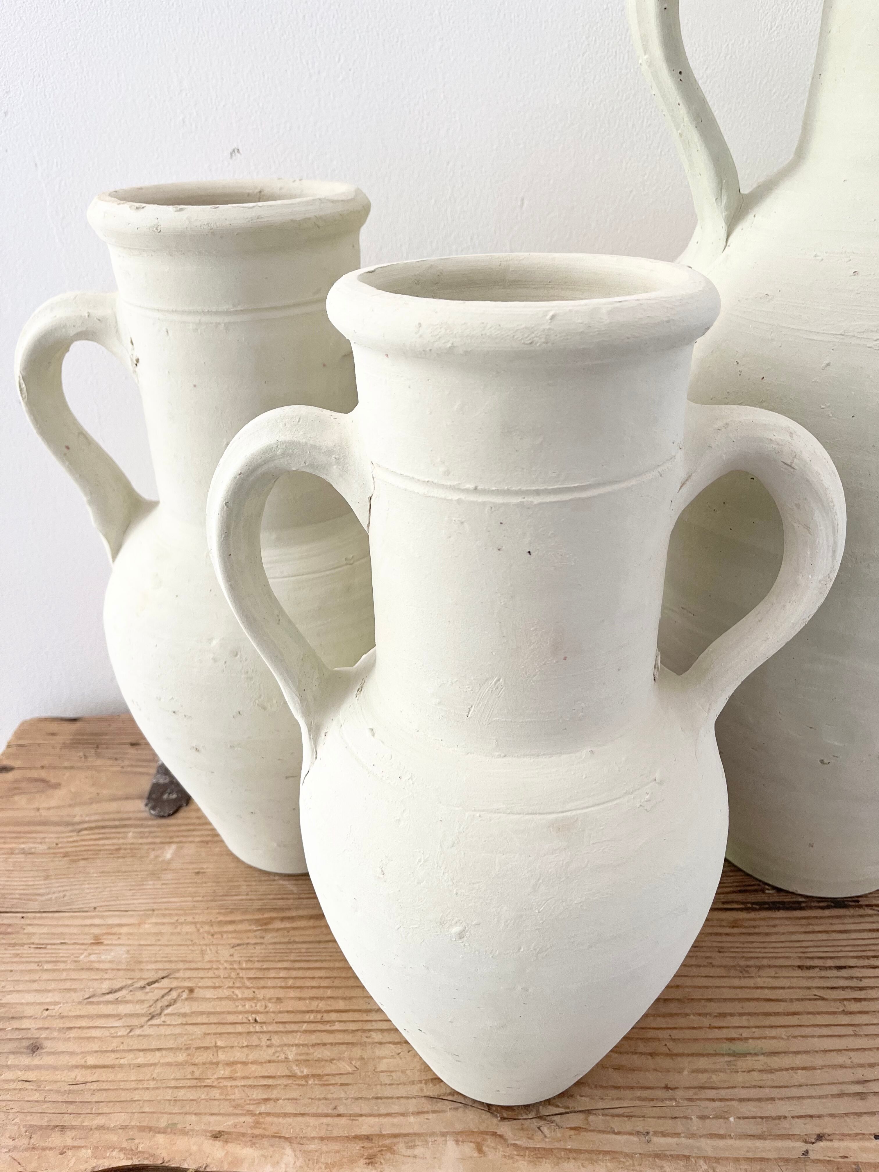 White terracotta jar