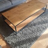 Rectangular wooden coffee table