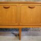 Enfilade scandinave en bois blond 1960