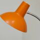 Orange and chrome articulated Cocotte lamp France 1970