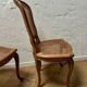 Set of 4 caned chairs