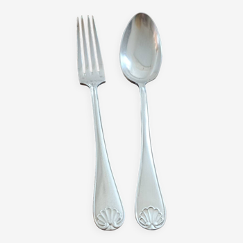 Collet goldsmith fork and spoon