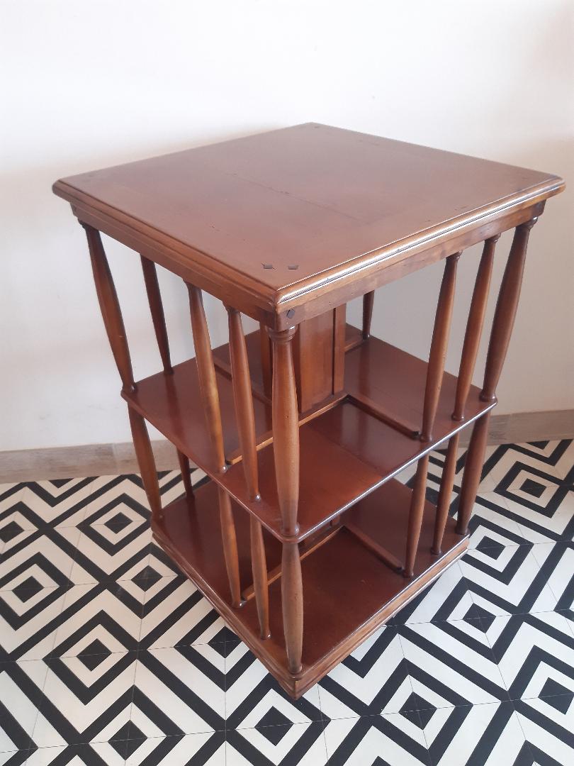 English revolving bookcase