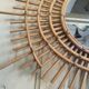 Sun in ellipse rattan mirror 83x66cm